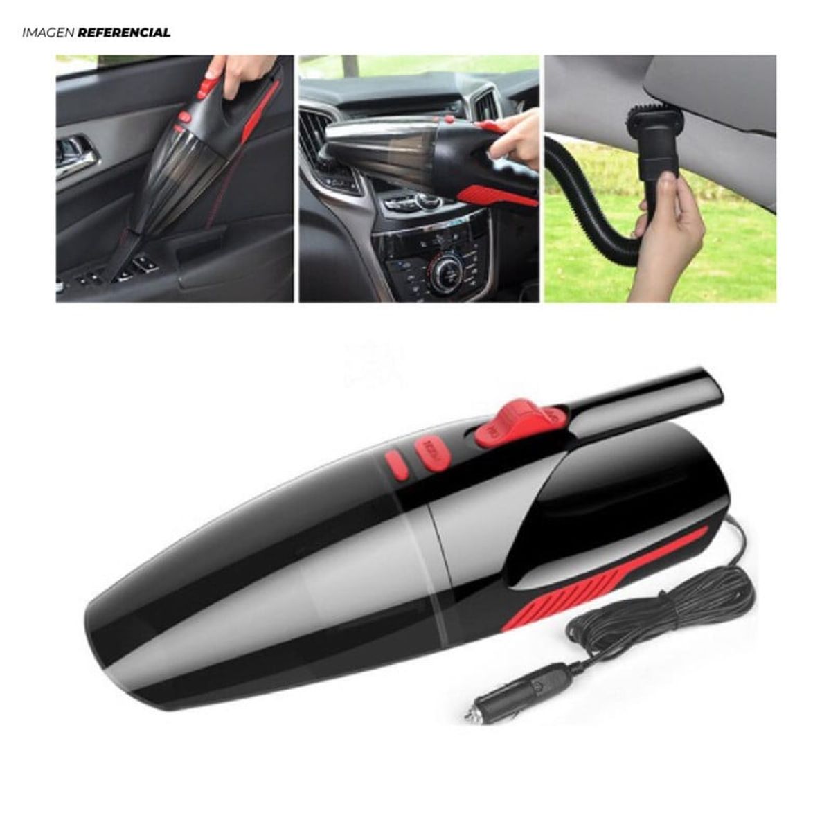 GENERICO - Aspiradora Inalámbrica para Autos 12 Volt