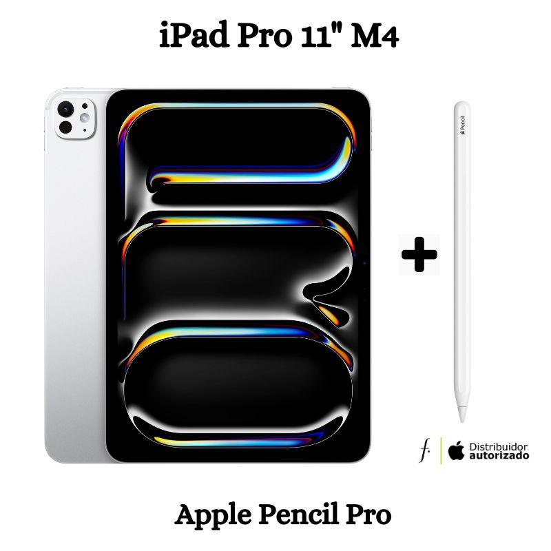 APPLE - iPad Pro 11 M4 256GB - Silver + Apple Pencil Pro