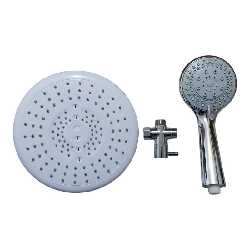 GENERICO - Combo Completo de ducha 20cm Desviador y ducha teléfono incluida