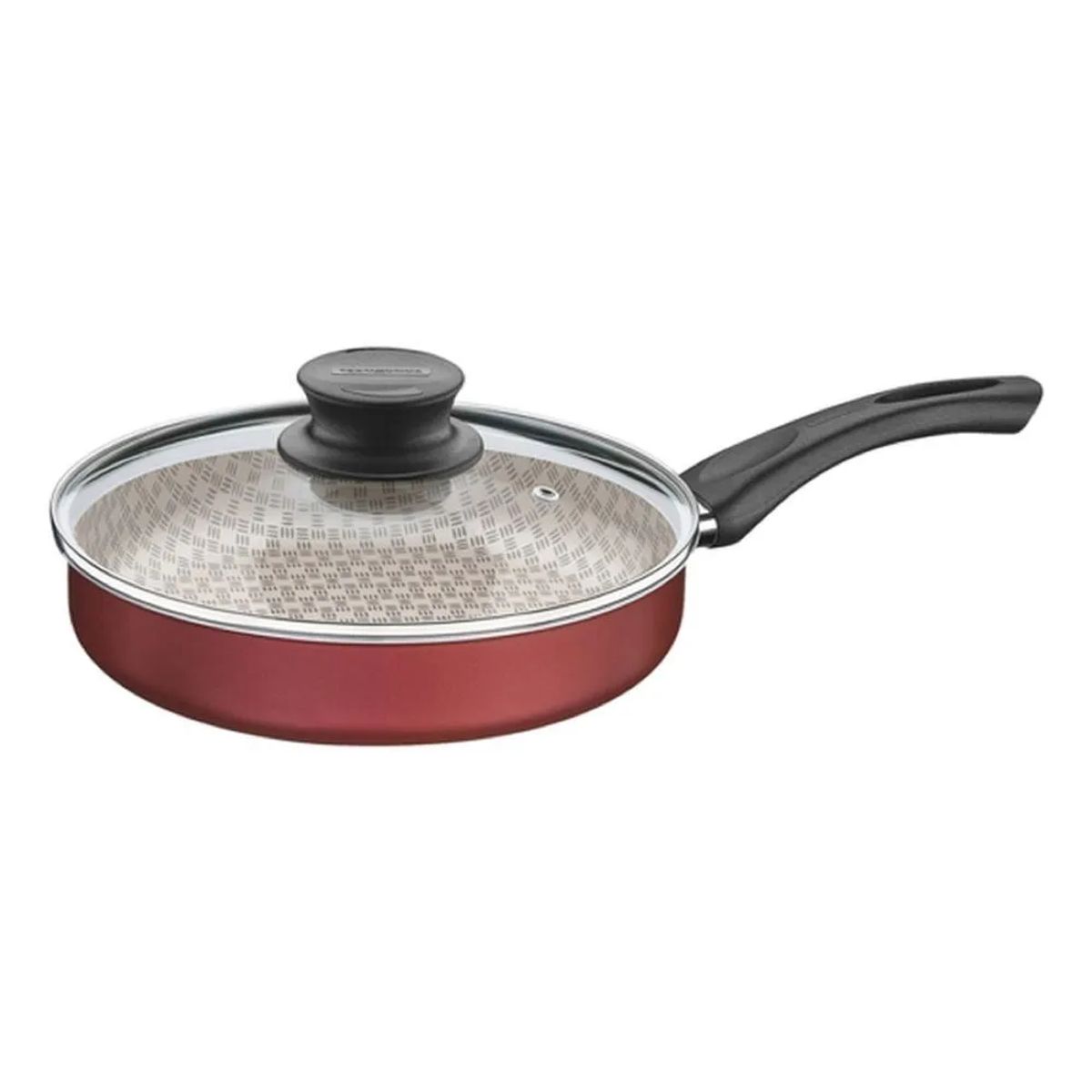 TRAMONTINA - Sartén Recta Tramontina Paris en Aluminio Starflon Max Rojo # 24 2L