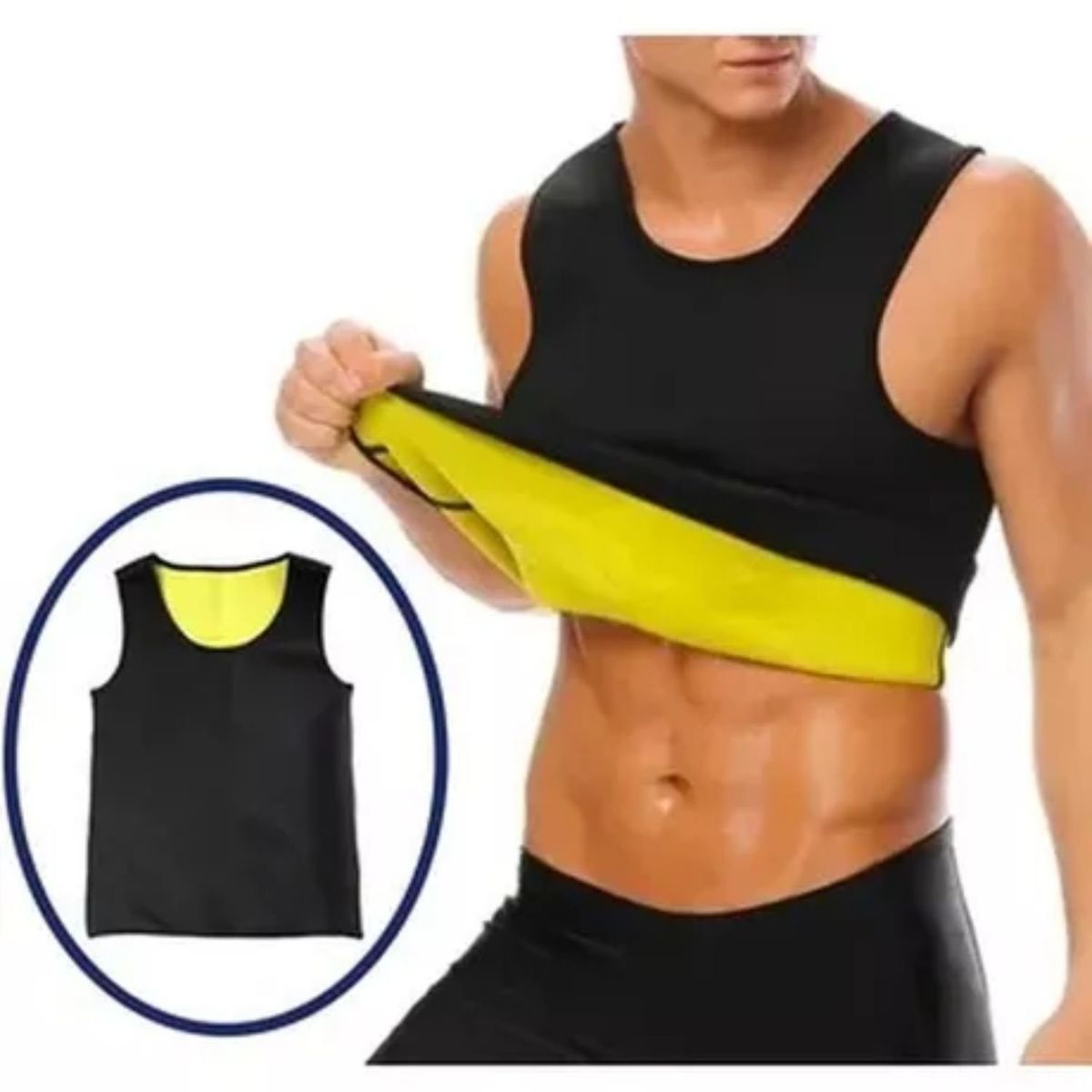 SPORT FITNESS - Chaleco para Reducir  Medidas Thermo shapers - Hombre