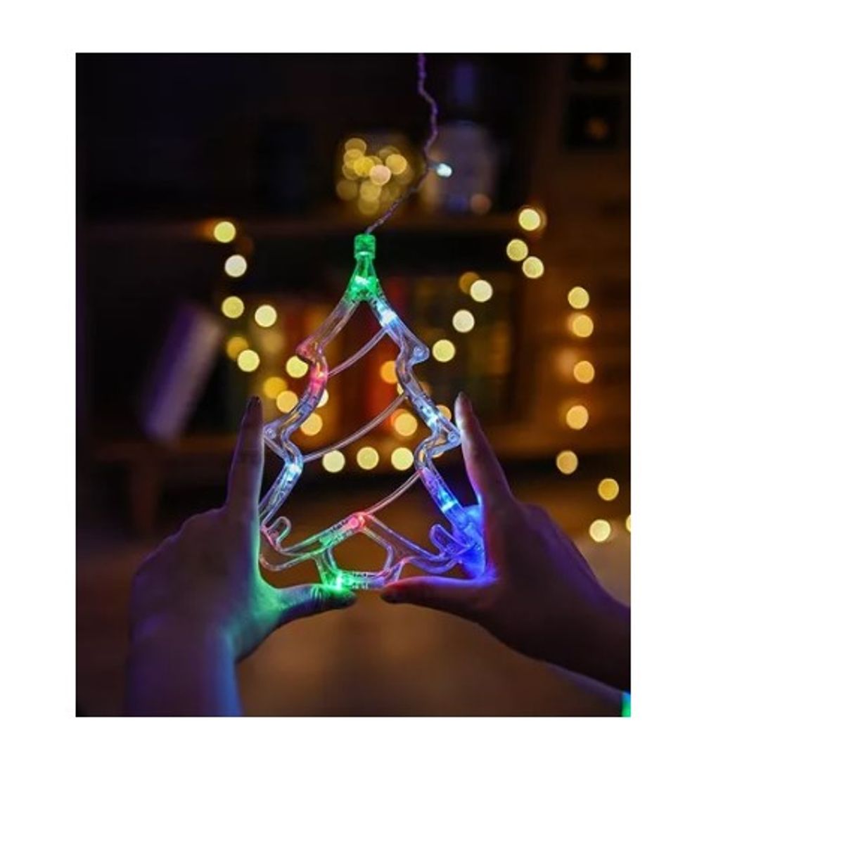 GENERICO - Cortina  navidad  guirnalda arbolito