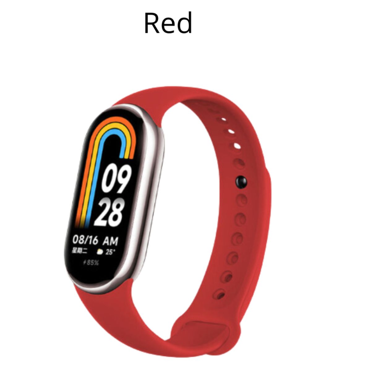 GENERICO - Correa  Xiaomi Mi Band 8 - Rojo