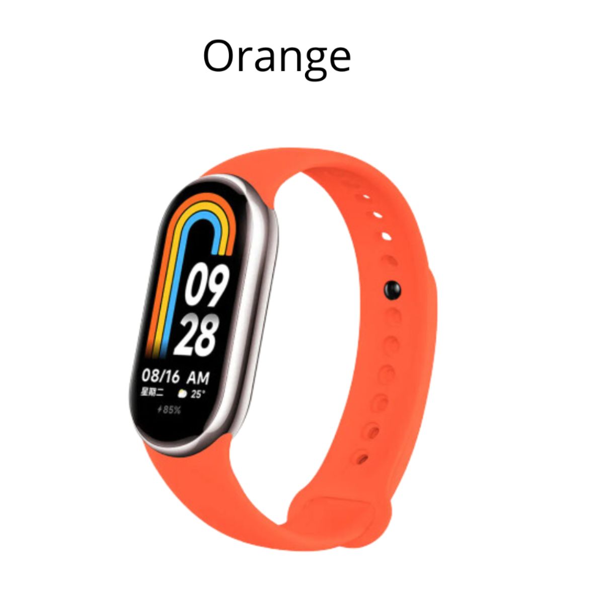 GENERICO - Correa  Xiaomi Mi Band 8 - Naranja