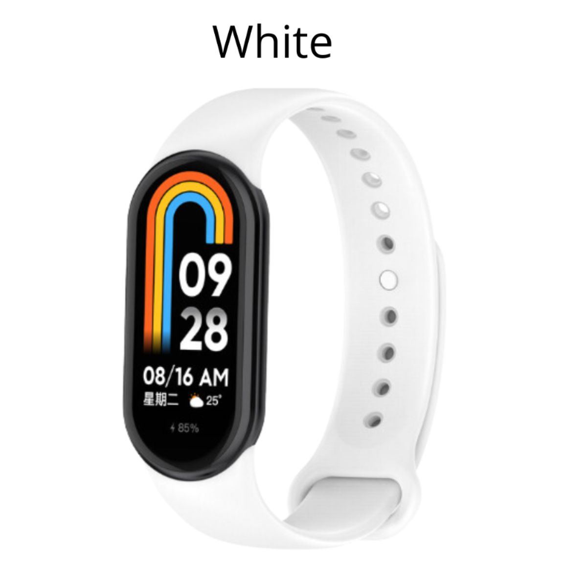 GENERICO - Correa  Xiaomi Mi Band 8 - Blanco