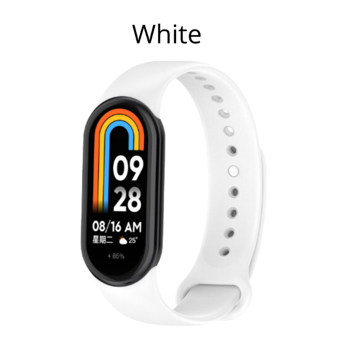 GENERICO - Correa  Xiaomi Mi Band 8 - Blanco