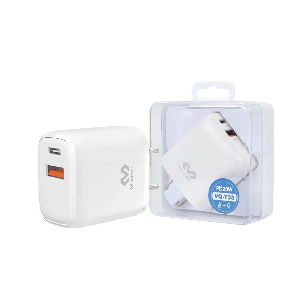 GENERICO - Cargador de pared Carga rápida dual PD Tipo-C 20W VQ-T33