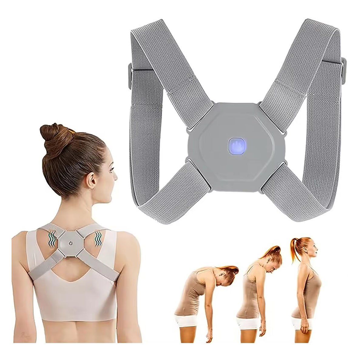 GENERICO - Corrector de Postura con Sensor Inteligente Unisex