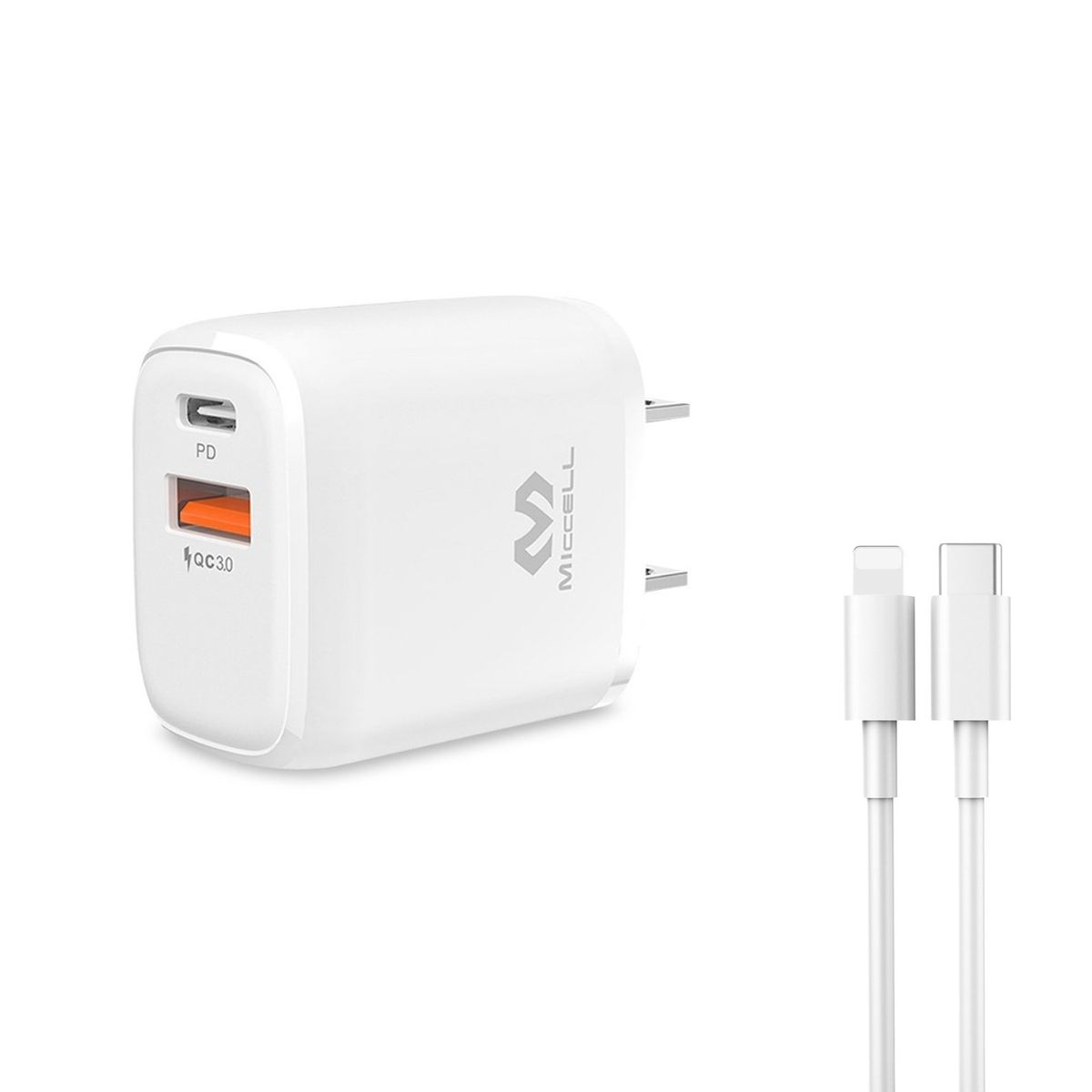 GENERICO - Cargador de pared Carga rápida dual USB - PD Tipo-C 20W VQ-PD002