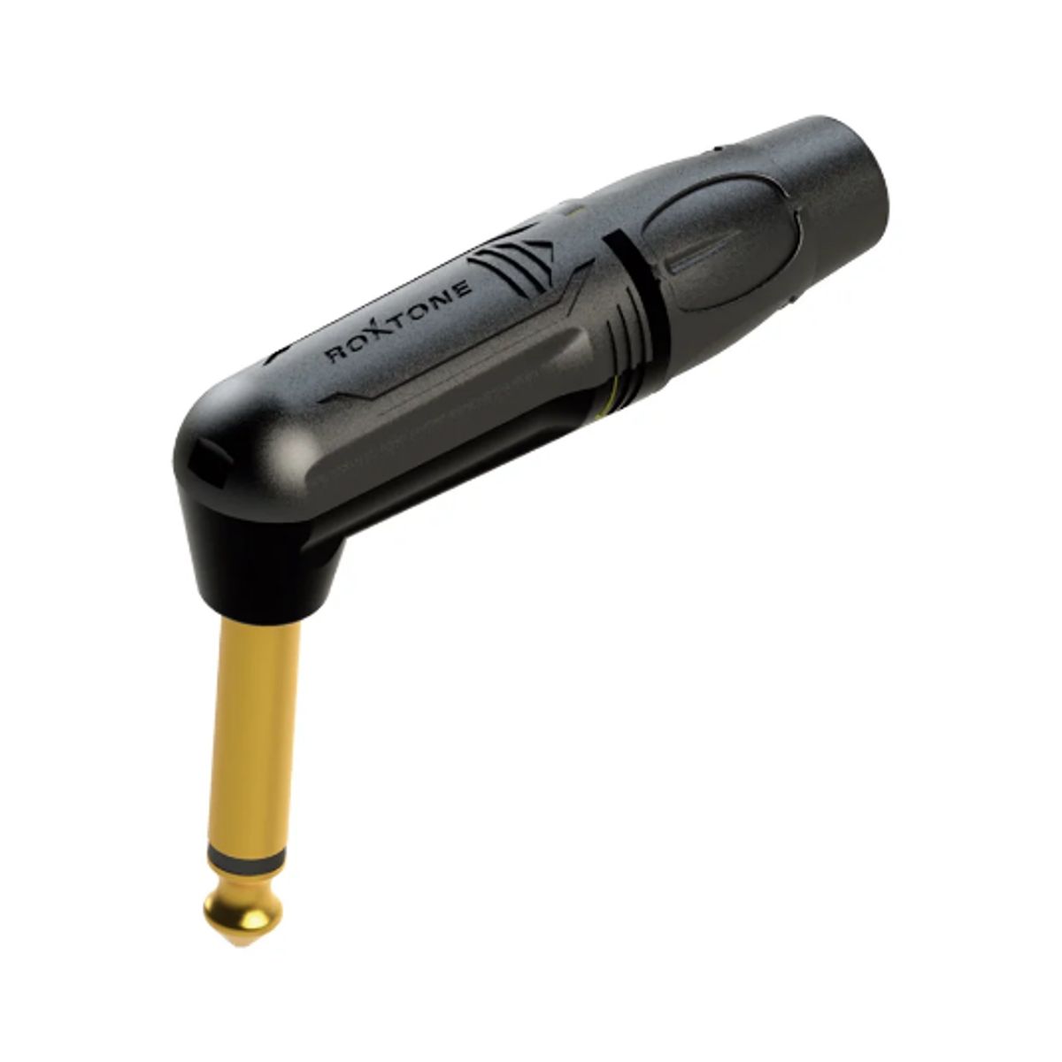 ROXTONE - Plug Mono 63mm Tipo L Negro CPin Dorado RJ2RP-BG ROXTONE
