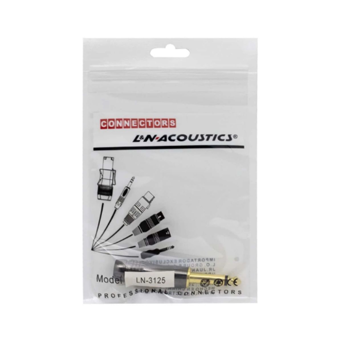 GENERICO - Plug Mono Aéreo 6.35 LN-3125 L&N ACOUSTICS