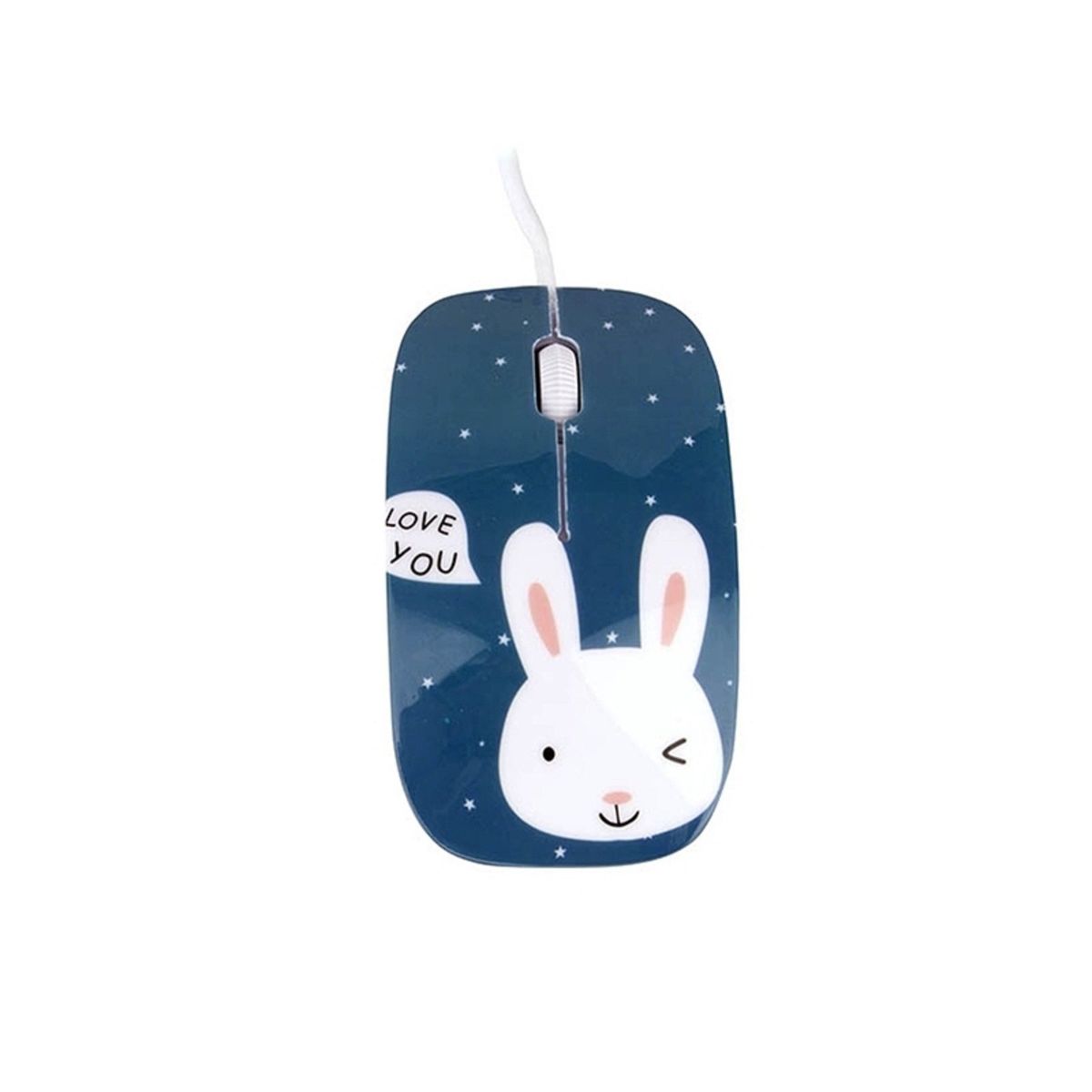 HALION - MOUSE HALION CARTOON DISEÑO CONEJITO HA-M853 CABLE USB