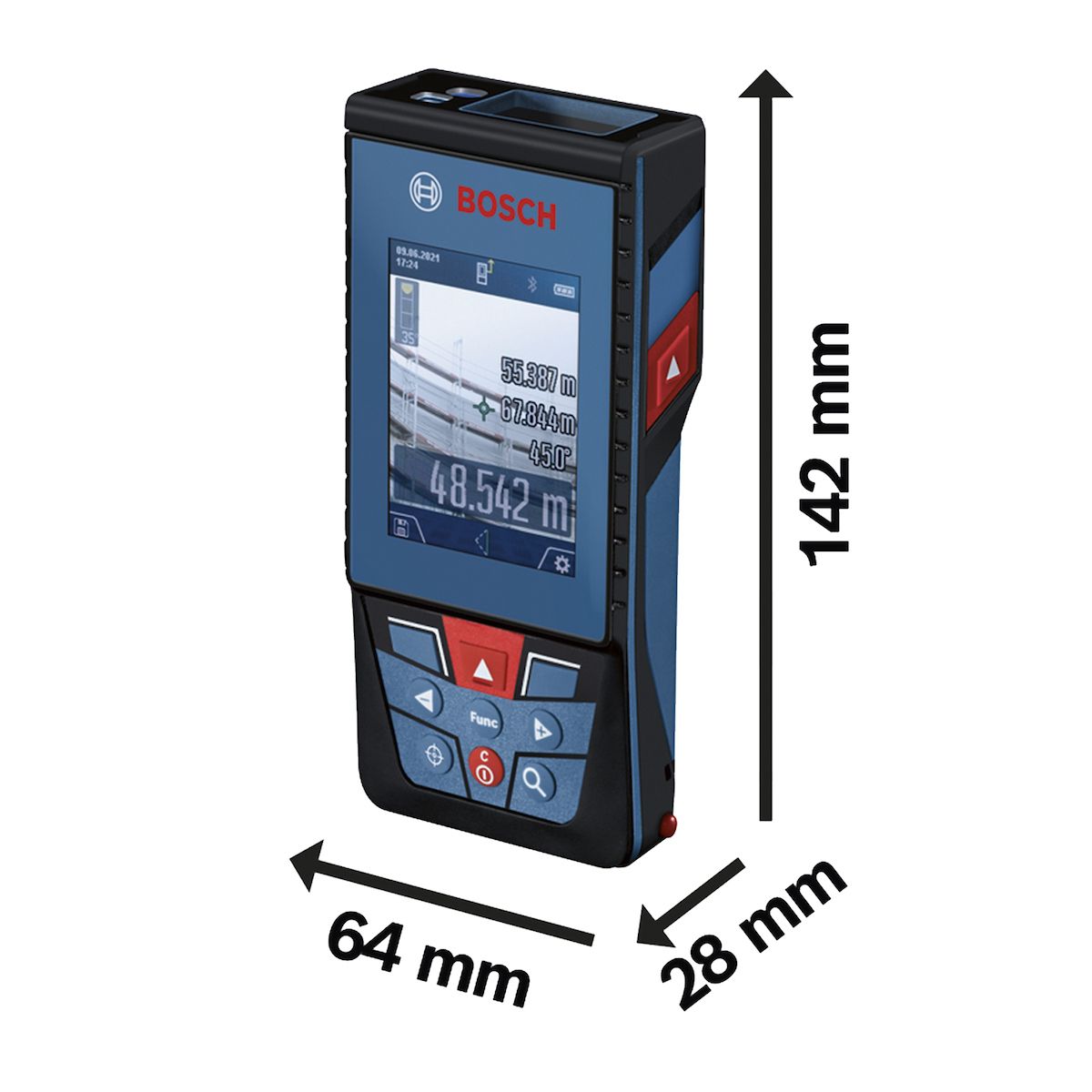 BOSCH - Medidor De Distancia Láser 100 M Bluetooth Bosch Glm 100-25c