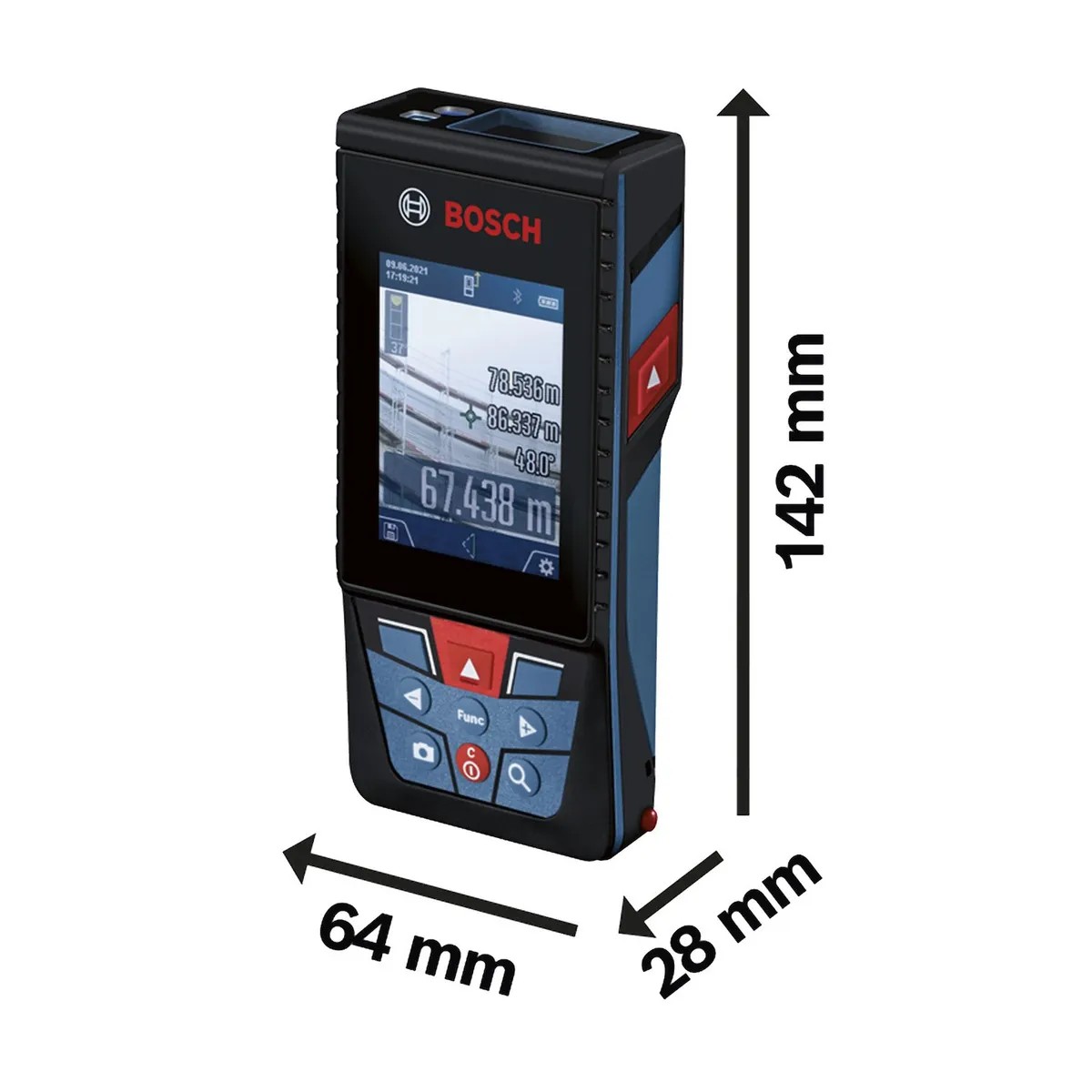 BOSCH - Medidor De Distancia Láser De 150 Metros Bosch Glm 150-27 C