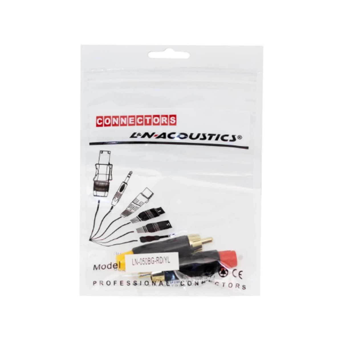 GENERICO - Plug RCA Aéreo Par LN050BGRDYL L&N-ACOUSTICS