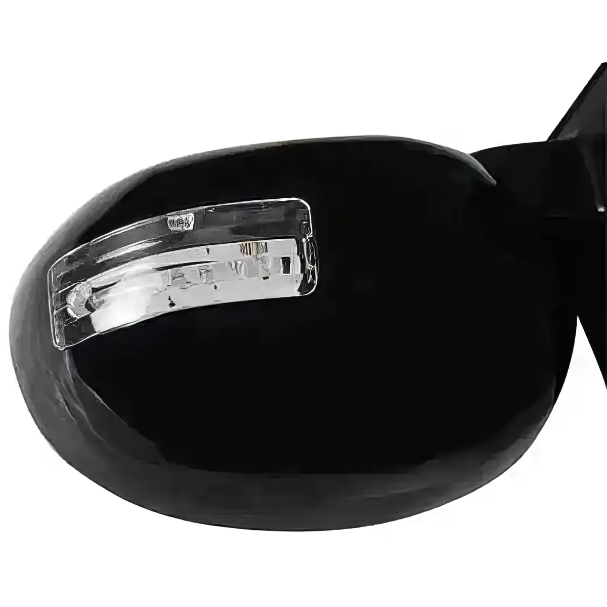 GENERICO - Espejo Deportivo con Luz Direccional Retractil Universal Negro 1 Par