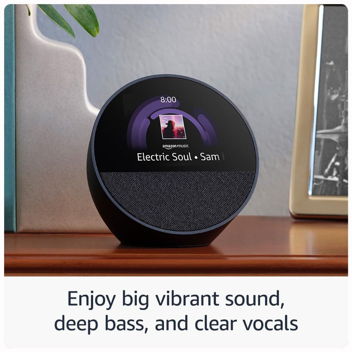 AMAZON - Altavoz Inteligente Amazon Echo Spot 2024 Carbón