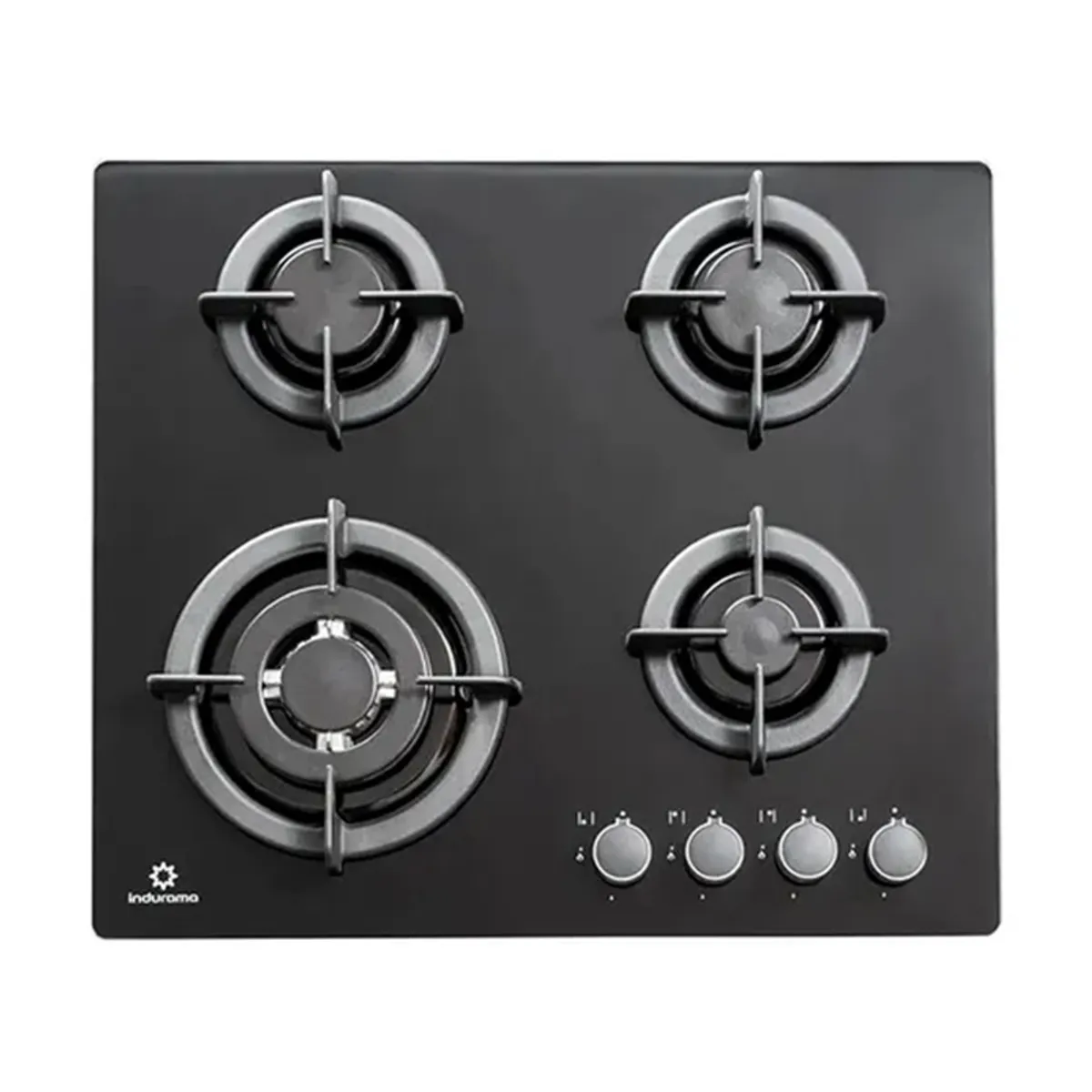 INDURAMA - Cocina GLP Empotrable Indurama EGI-604VDNEG 4 Hornillas
