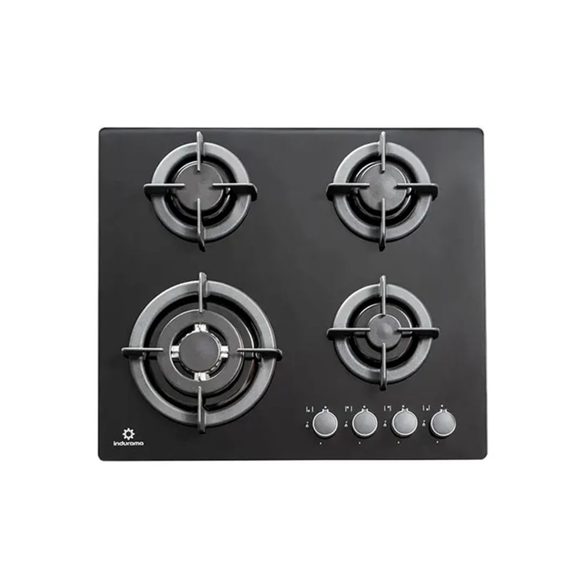 INDURAMA - Cocina GLP Empotrable Indurama EGI-604VDNEG 4 Hornillas