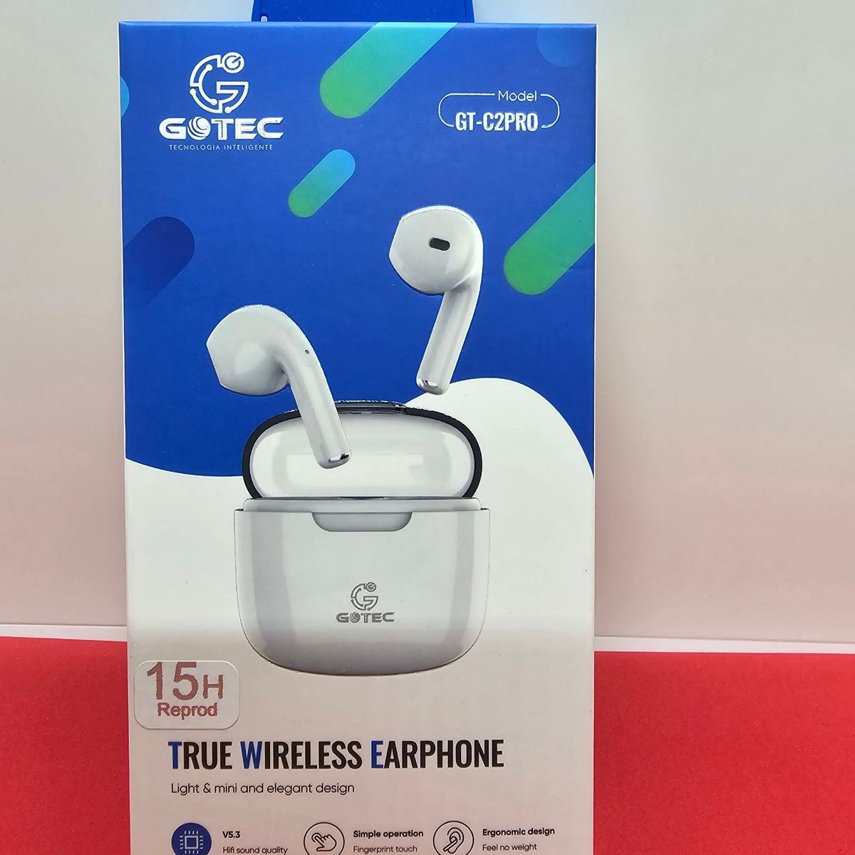 GENERICO - AUDIFONOS GOTEC INALAMBRICOS BT V53 BLANCONEGRO