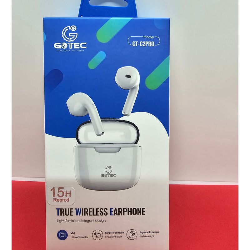 GENERICO - AUDIFONOS GOTEC INALAMBRICOS BT V53 BLANCONEGRO