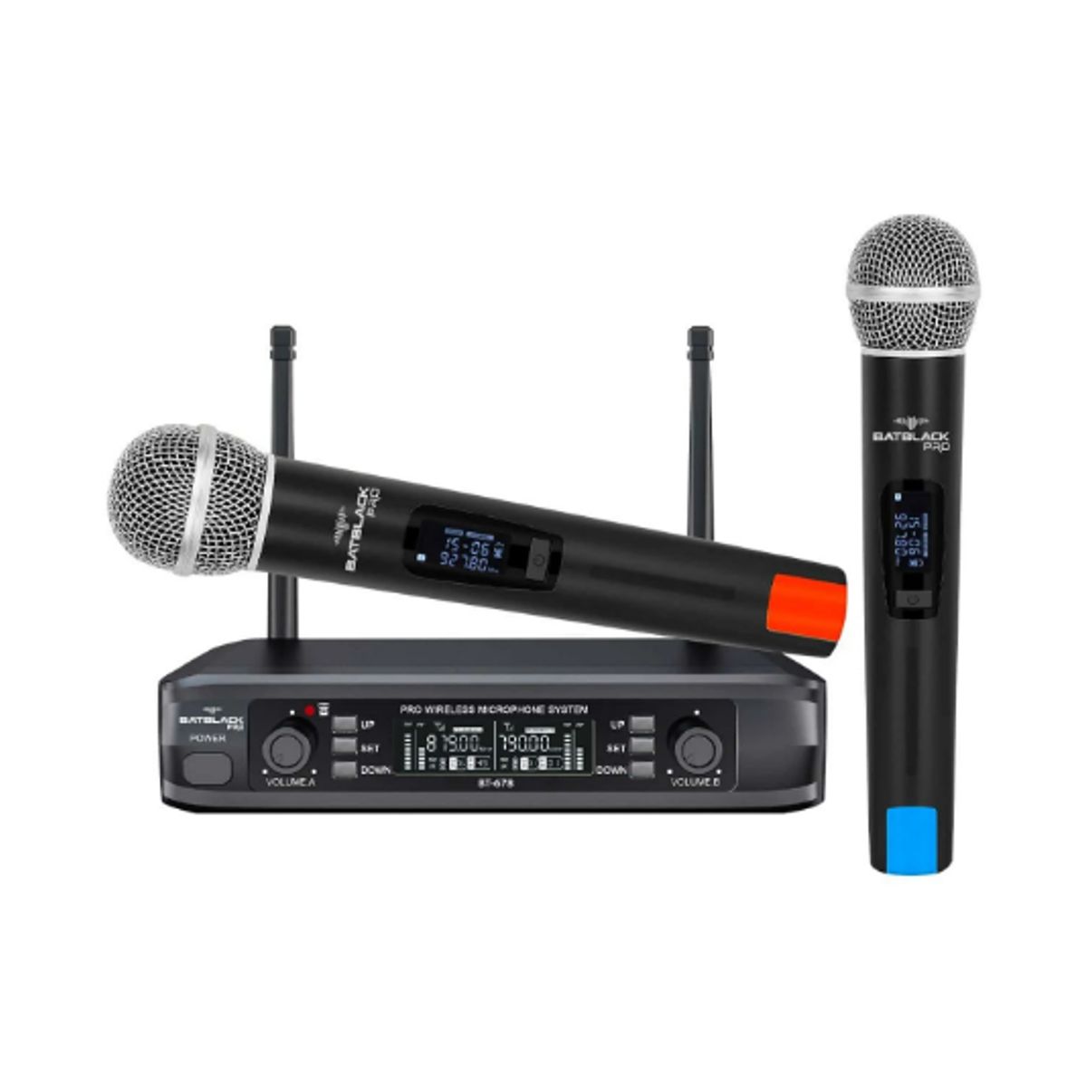 BATBLACK - Micrófono Inalámbrico Doble UHF BT-678 BATBLACK PRO