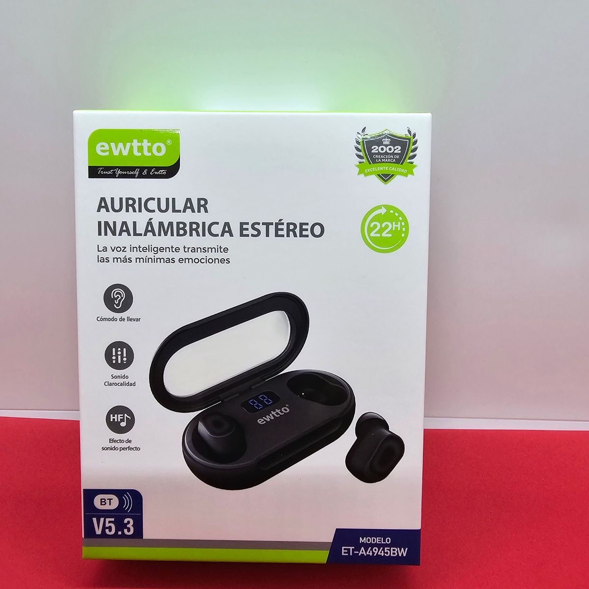 EWTTO - AUDIFONOS EWTTO INALAMBRICOS BT V53 NEGRO