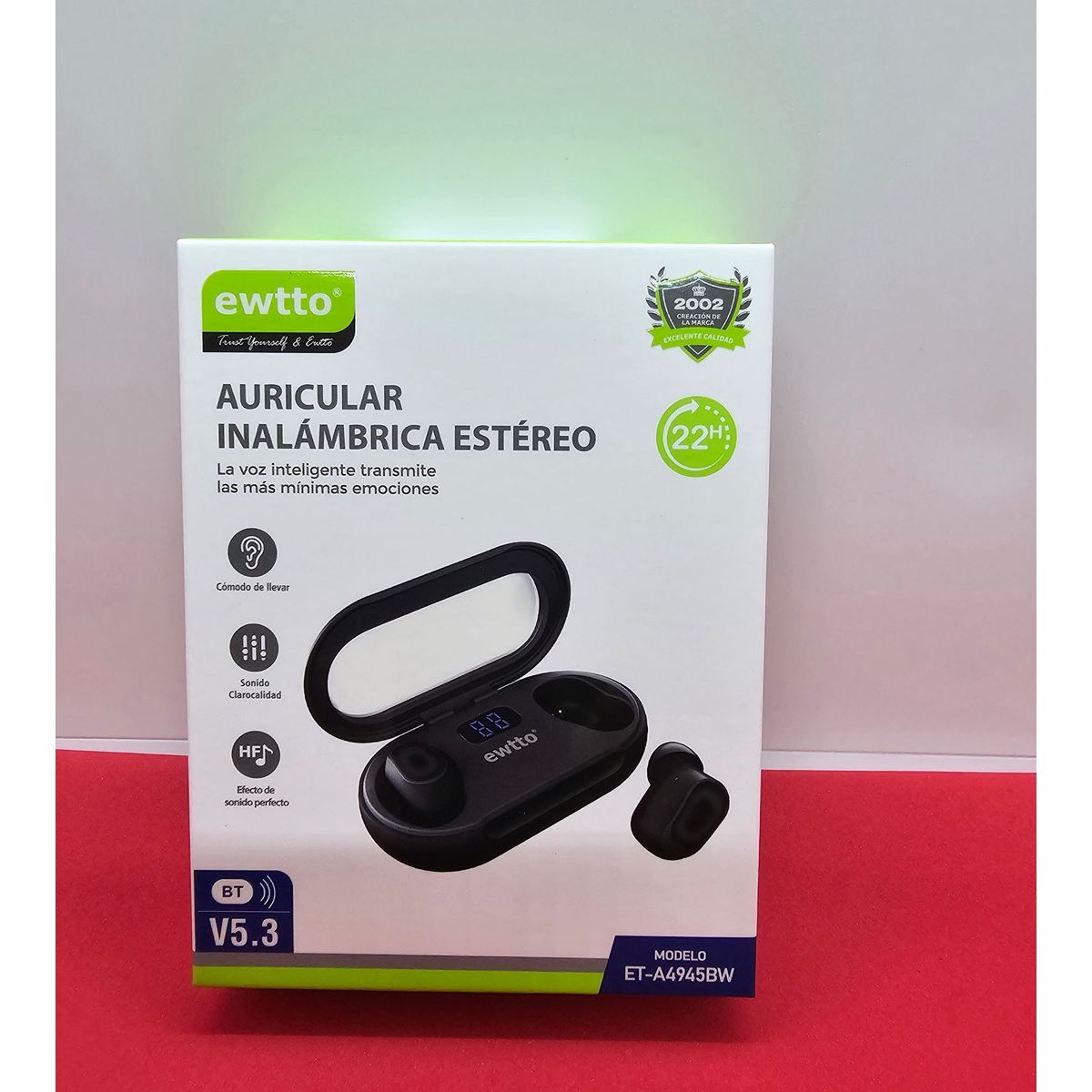 EWTTO - AUDIFONOS EWTTO INALAMBRICOS BT V53 NEGRO