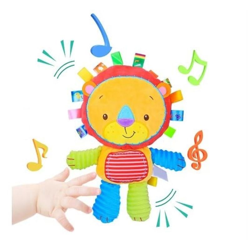 GENERICO - Peluche De Apego Con Texturas Sonajero León Para Bebes