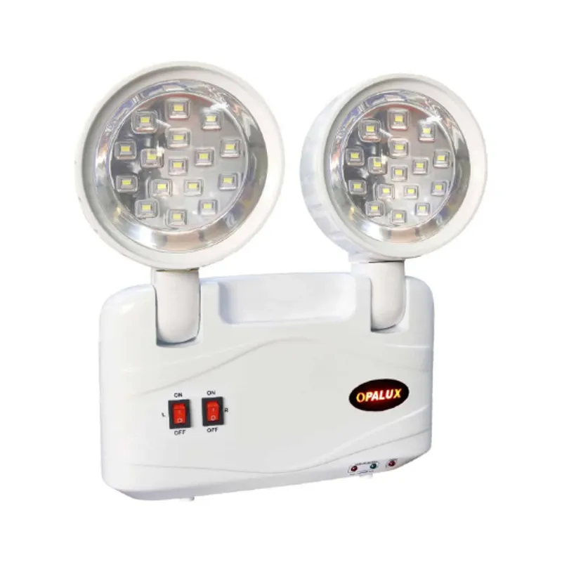 OPALUX - Lámpara de Emergencia 32 LED SMD 9 Horas 9101SMD OPALUX