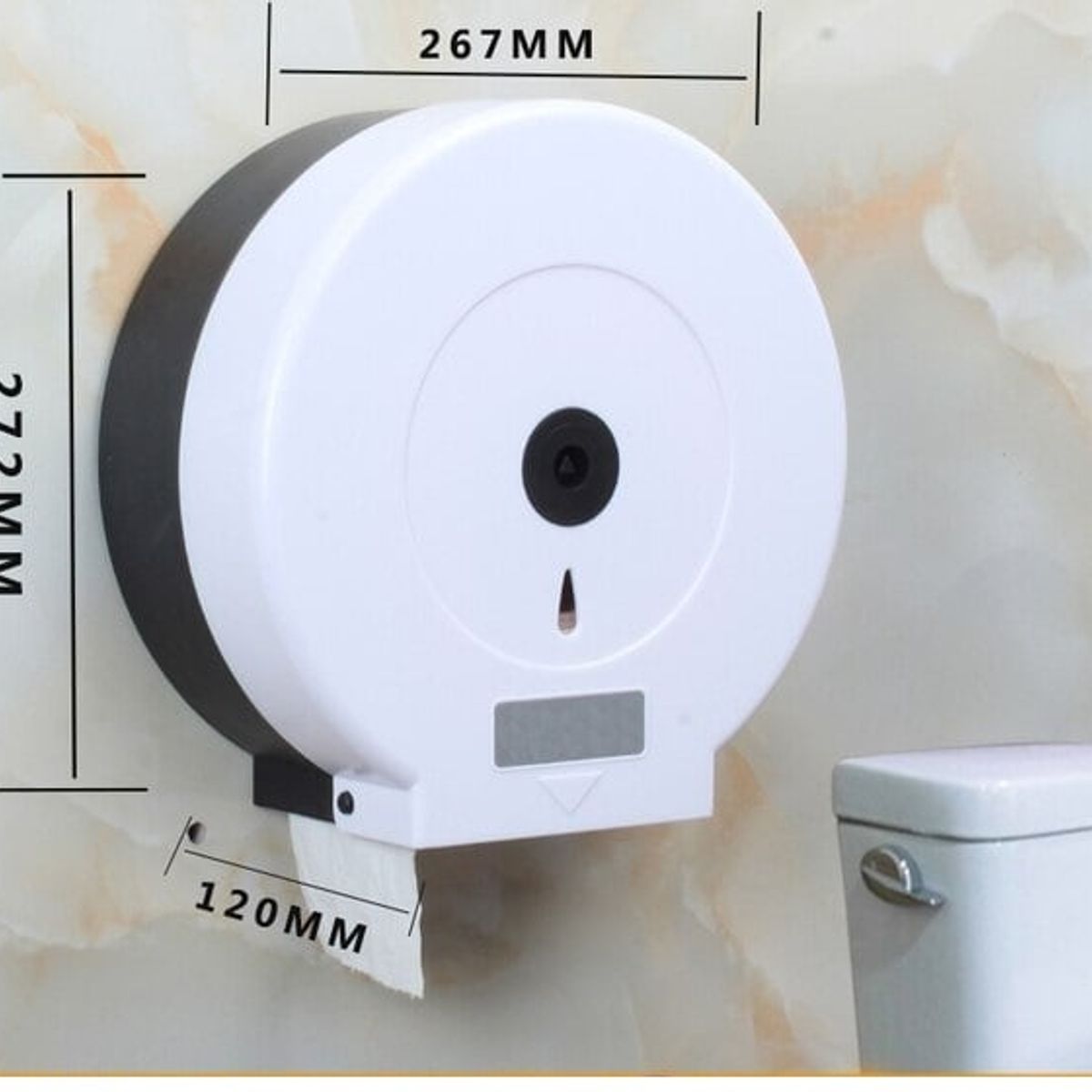 GENERICO - Dispensador De Papel Higiénico Industrial Con Llave