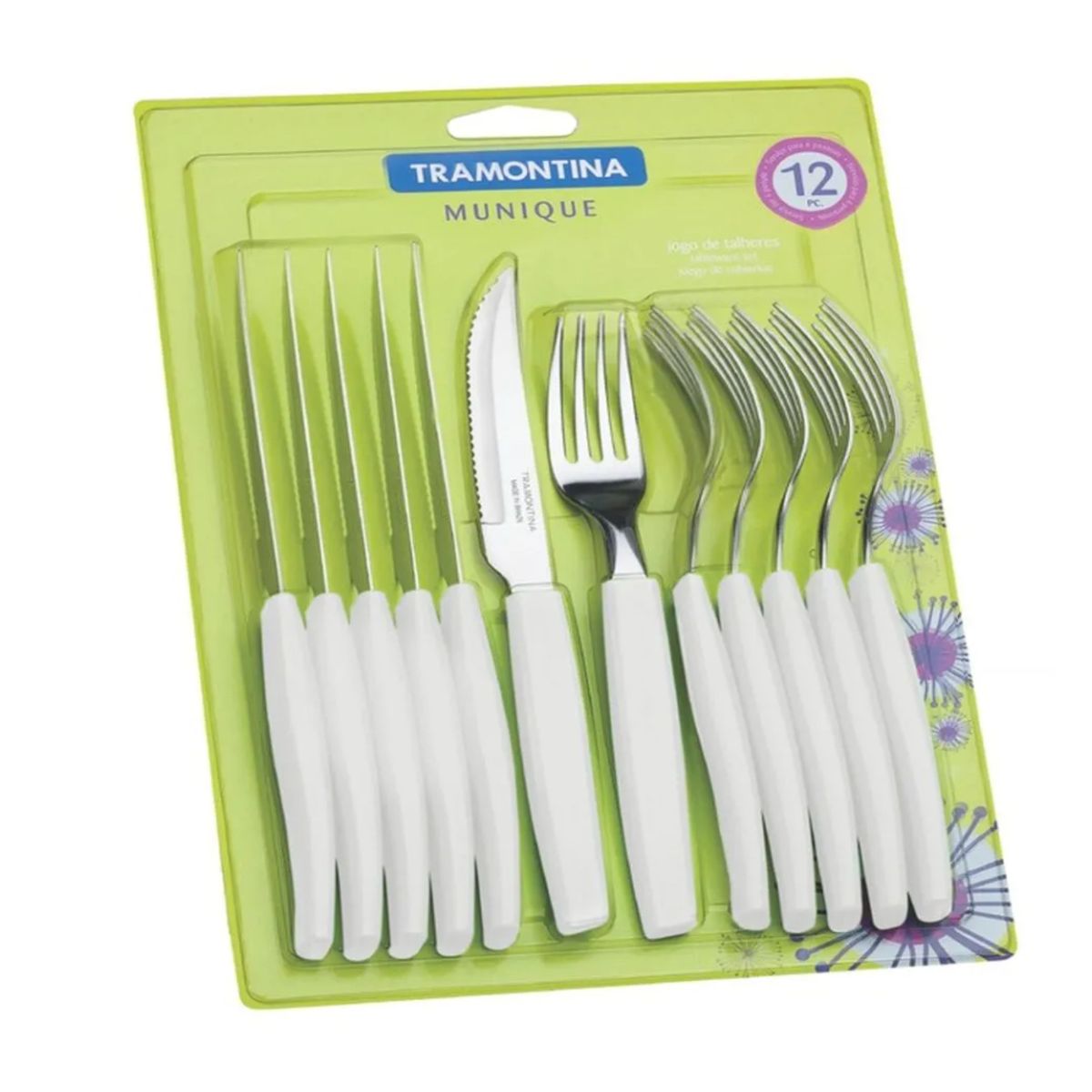 TRAMONTINA - Jgo De Cubiertos X 12 Munique Blanco - Tramontina