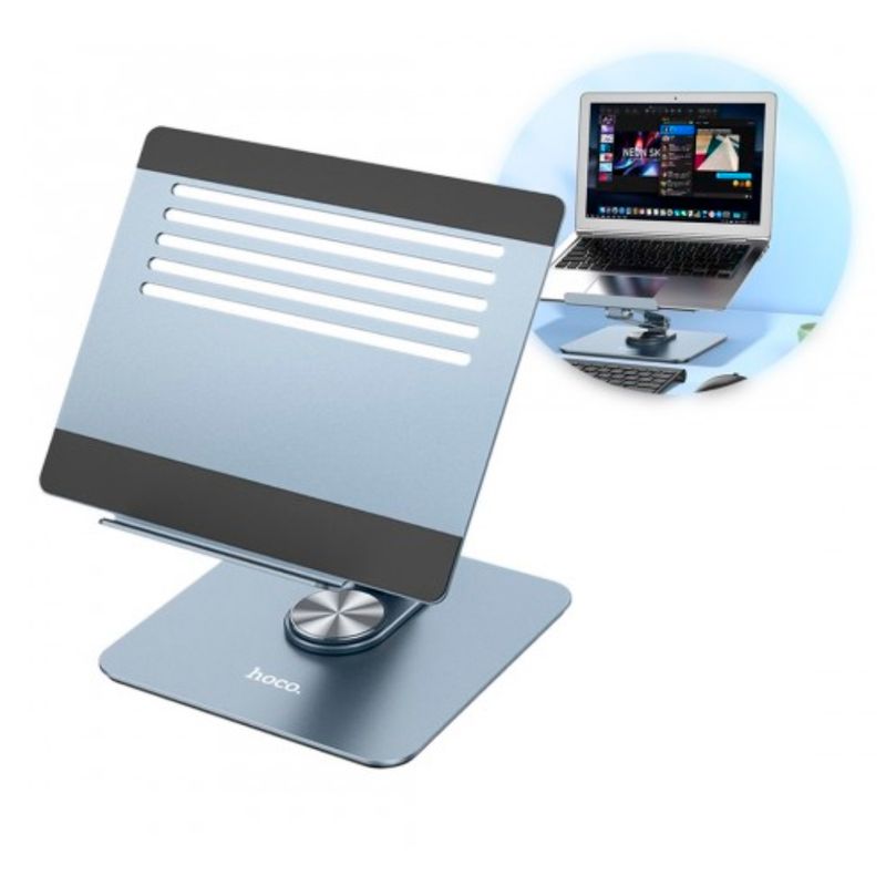 HOCO - Soporte Base Aluminio Para Laptop - Tablet Giratorio 360 Plegable HOCO