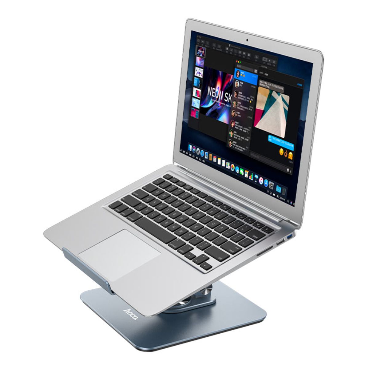 HOCO - Soporte Base Aluminio Para Laptop - Tablet Giratorio 360 Plegable HOCO