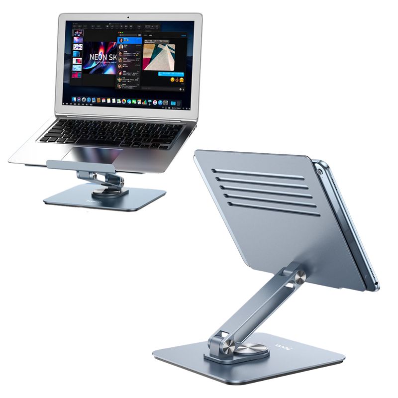 HOCO - Soporte Base Aluminio Para Laptop - Tablet Giratorio 360 Plegable HOCO
