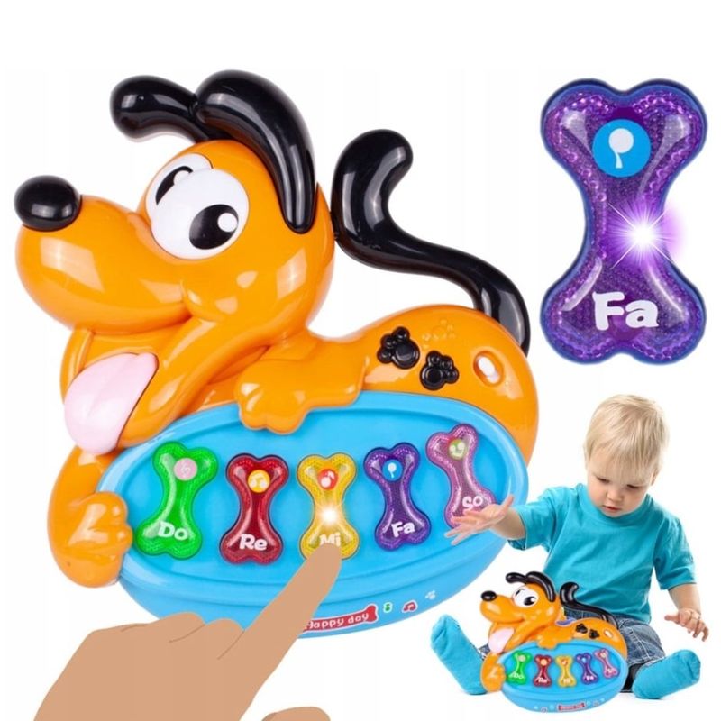 GENERICO - Piano Pluto con Notas Musicales - Naranja