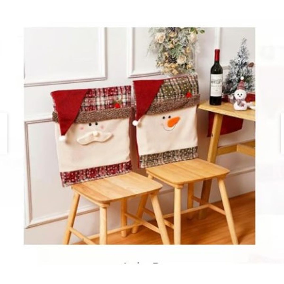GENERICO - set Funda  silla navidad 3d tendencia 2024