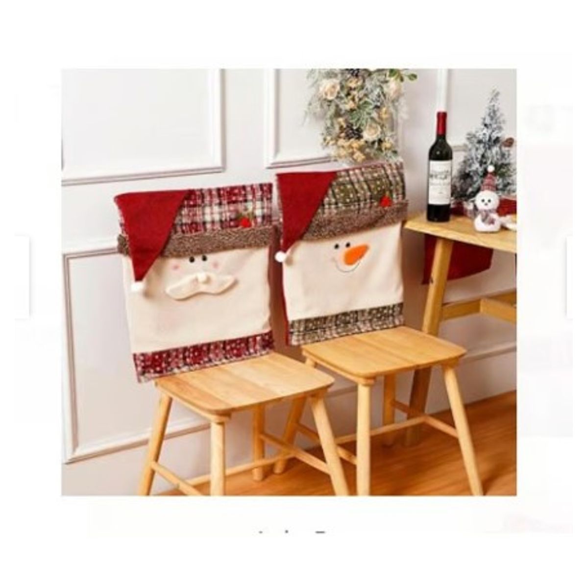 GENERICO - set Funda  silla navidad 3d tendencia 2024
