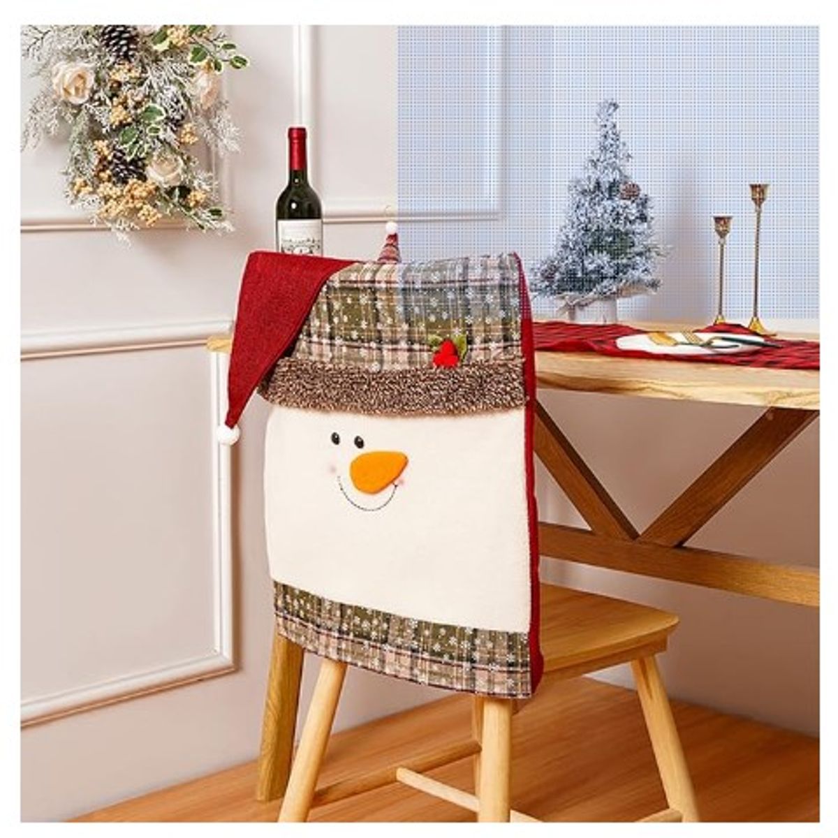 GENERICO - set Funda  silla navidad 3d tendencia 2024