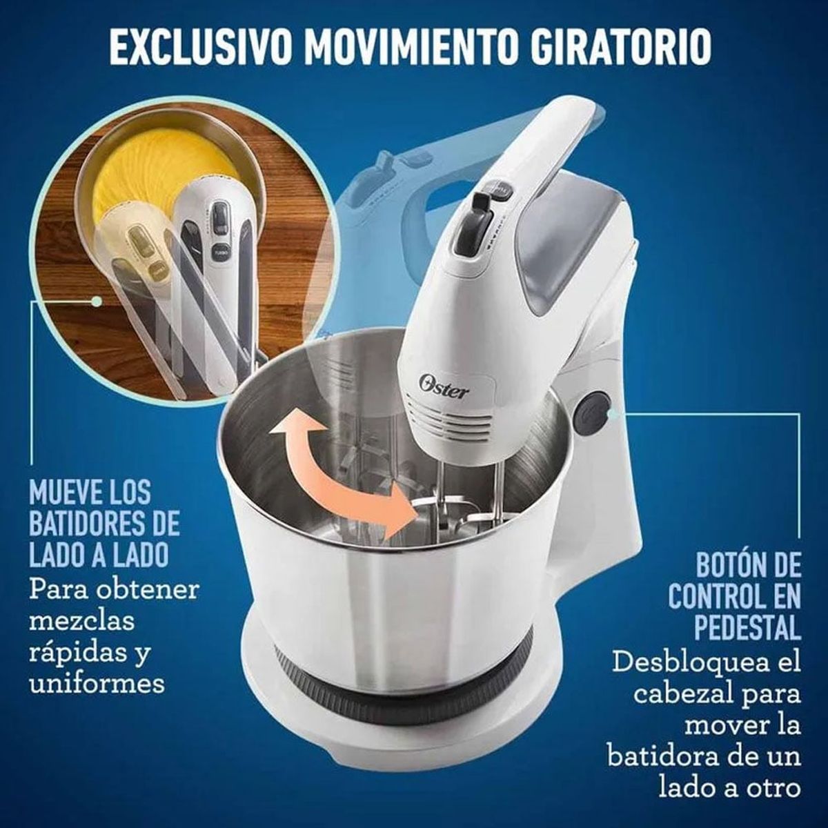 OSTER - Batidora de Mano Pedestal FPSTHS3612 250W