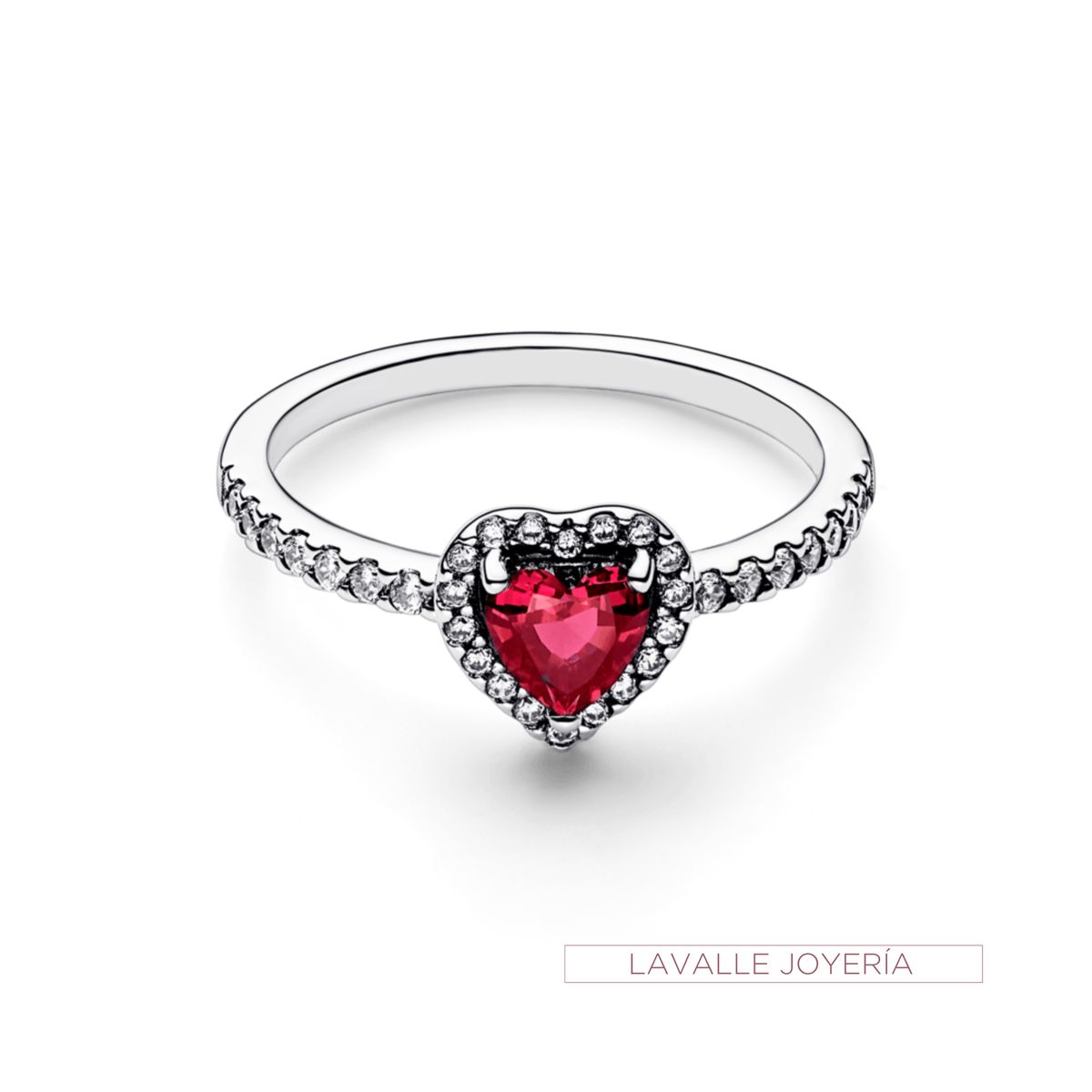 OEM - Anillo de Plata 950 Corazón Lavalle Joyeria