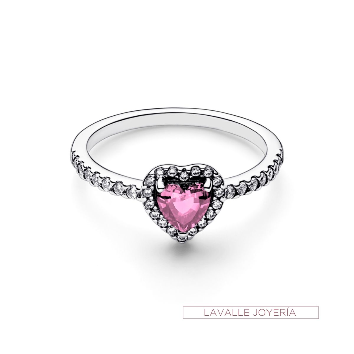 OEM - Anillo de Plata 950 Corazón Lavalle Joyeria
