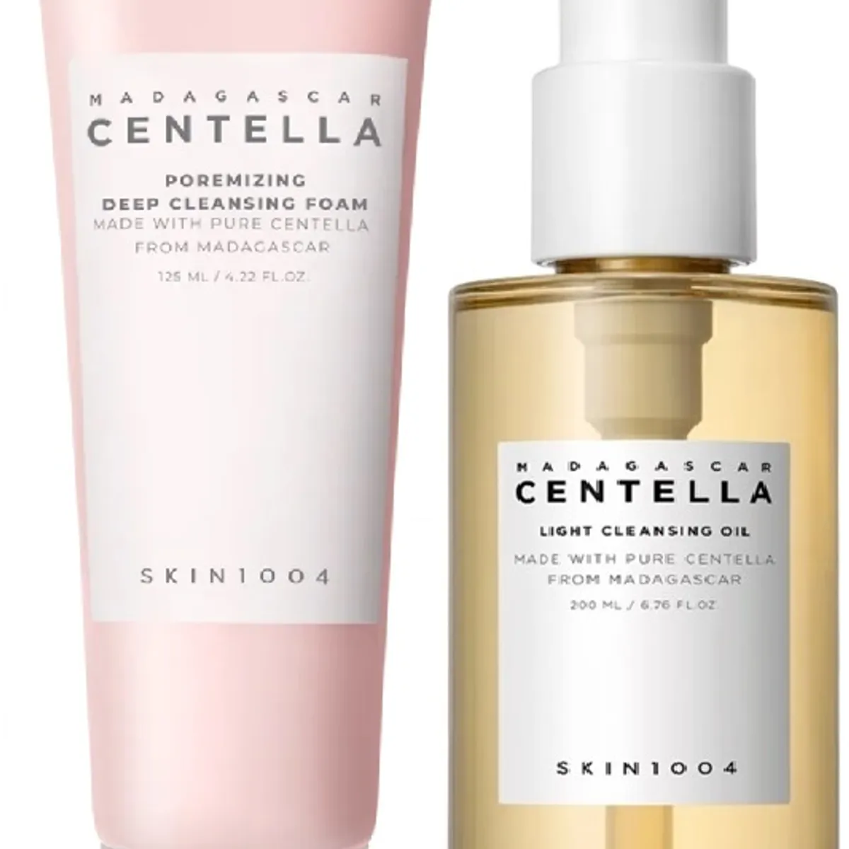 SKIN1004 - SKIN1004 Set Doble Limpieza 125mL Centella Madagascar + 200mL OIL