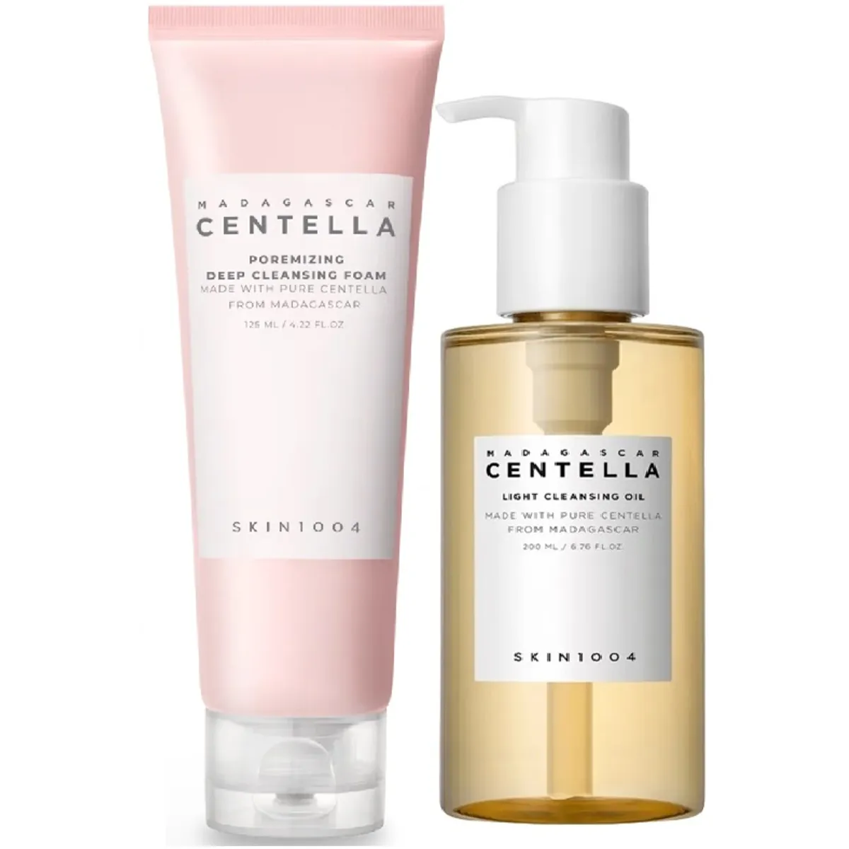 SKIN1004 - SKIN1004 Set Doble Limpieza 125mL Centella Madagascar + 200mL OIL