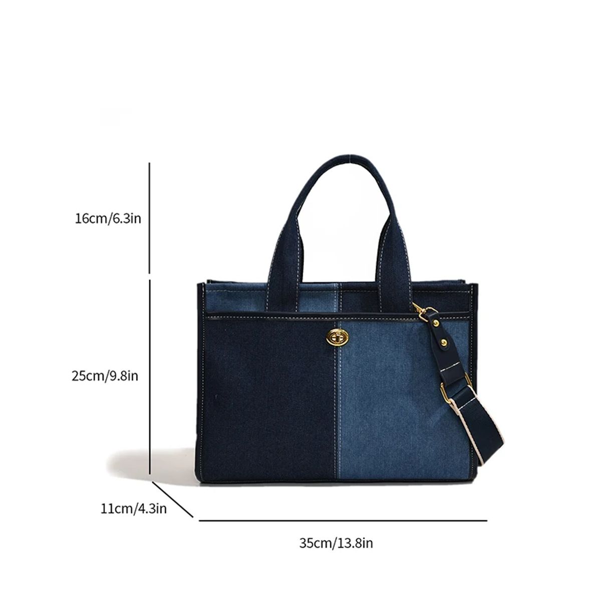OEM - Bolso Cartera Modelo The Tote Denim Premium