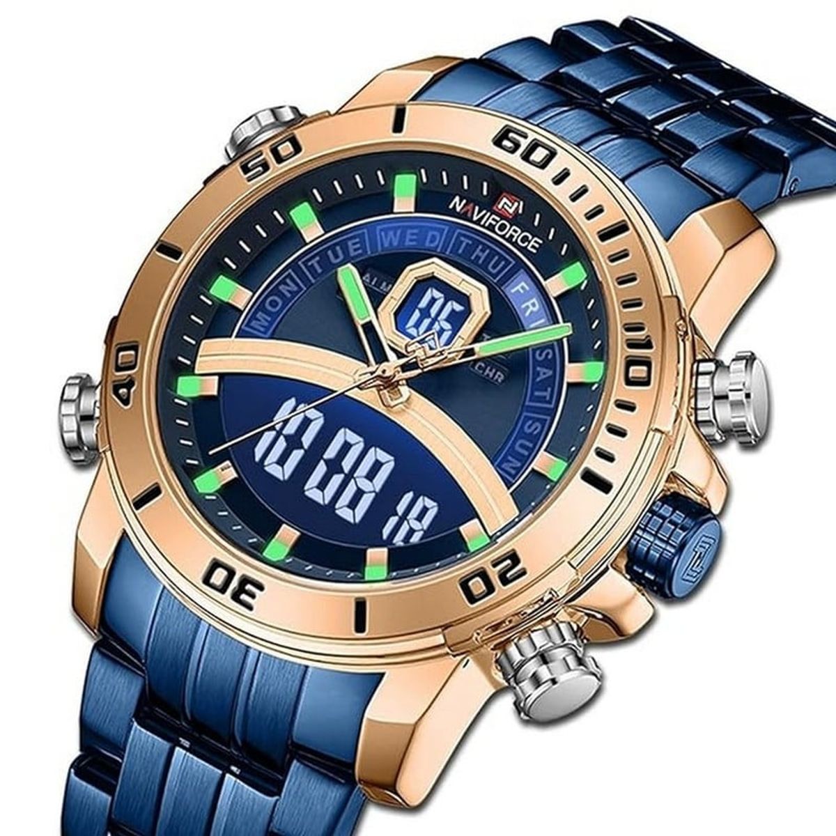 NAVIFORCE - Reloj Naviforce Análogo-Digital NF9181S-RG para Hombre_.