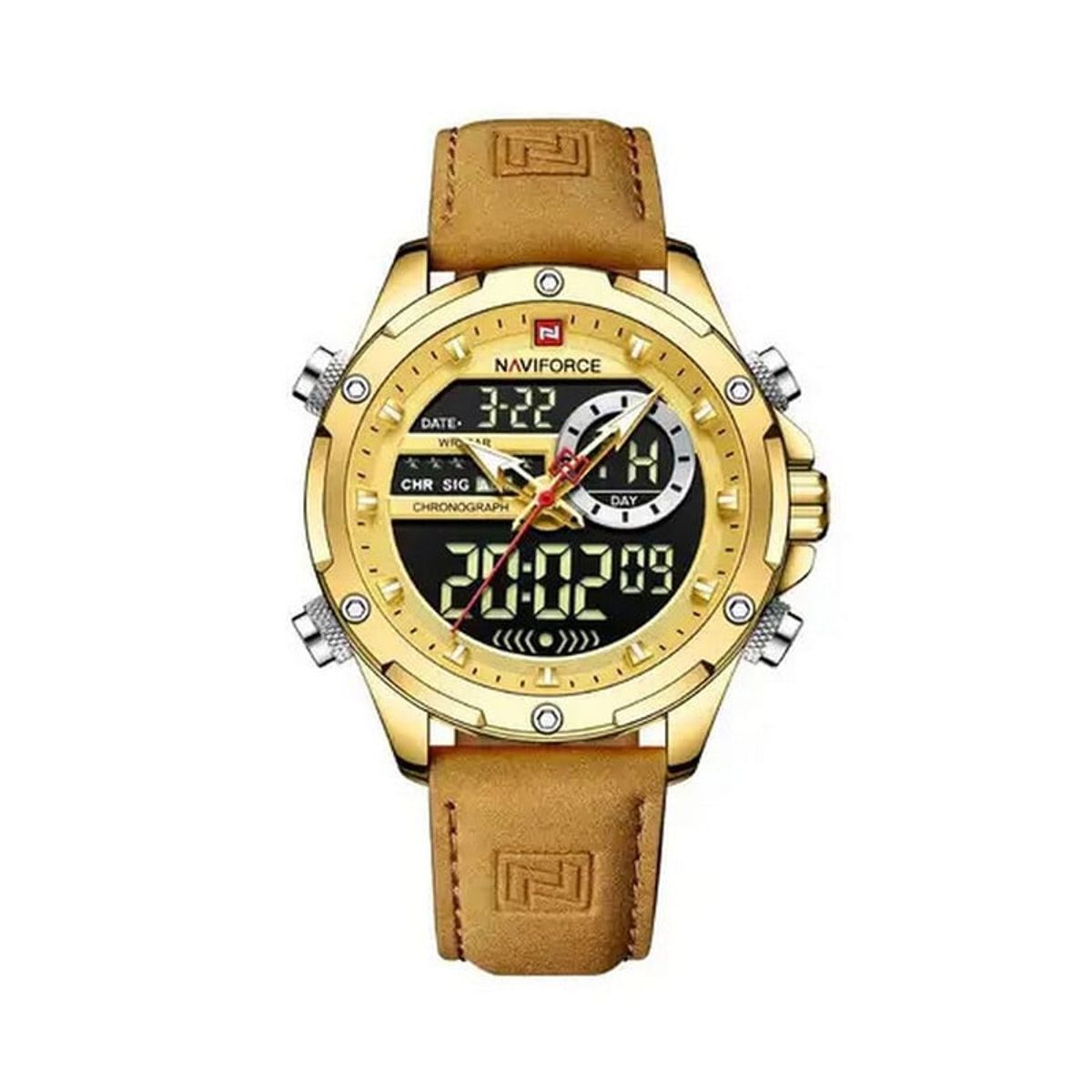 NAVIFORCE - Reloj Naviforce Análogo-Digital NF9208-GG para Hombre