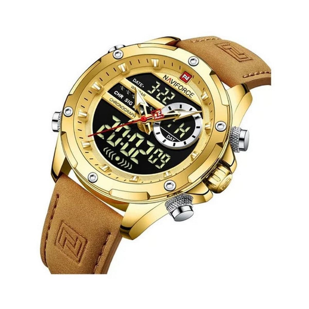 NAVIFORCE - Reloj Naviforce Análogo-Digital NF9208-GG para Hombre