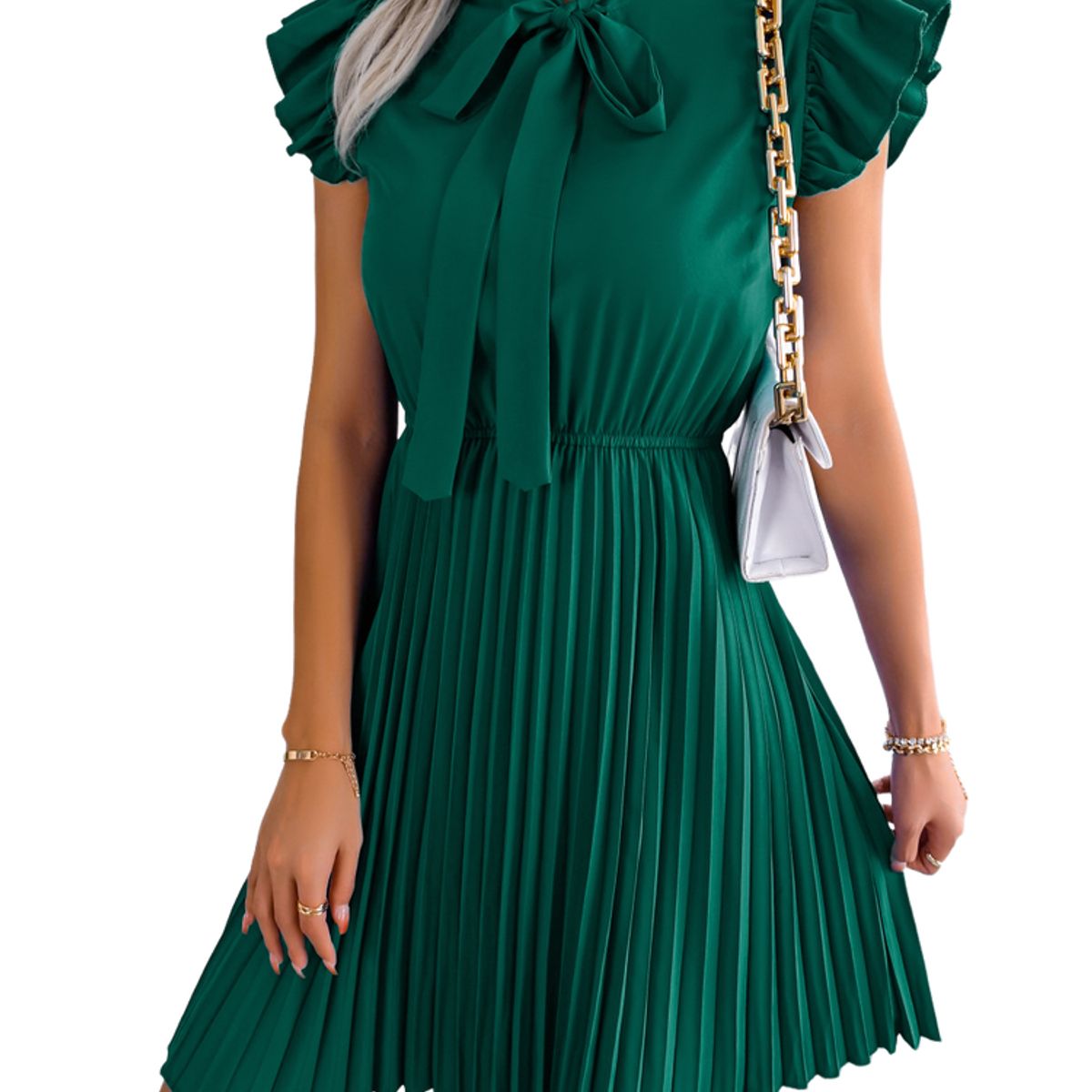 BLWOENS - Vestido casual de verano para mujeres - Verde