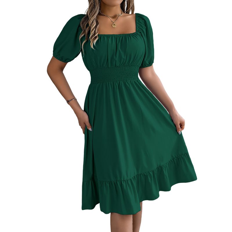 BLWOENS - Vestido casual de verano para mujeres - Verde